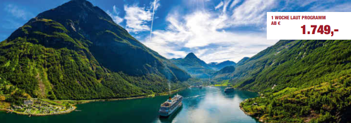 zu den schönsten Fjorden der Welt in Norwegen